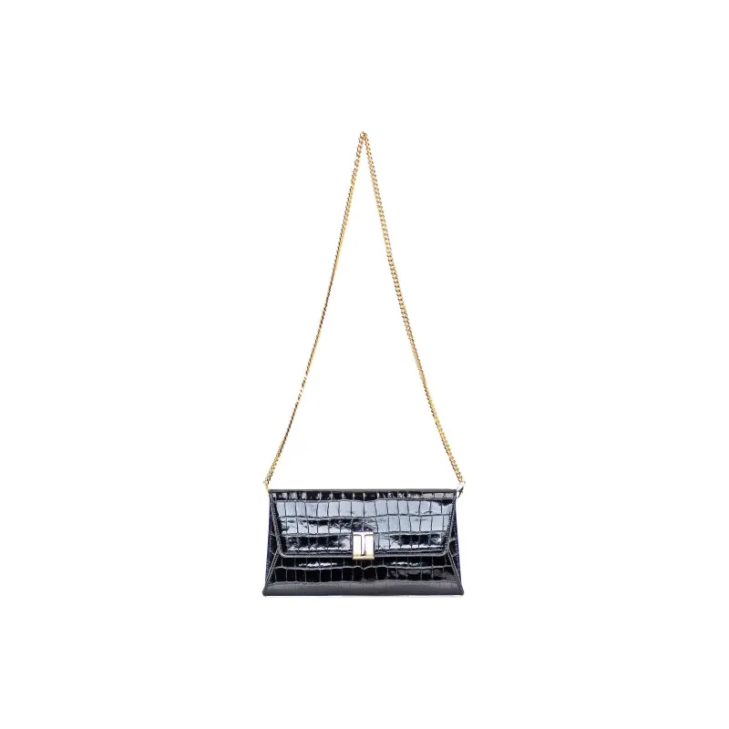 TOM FORD Logo Plaque Embossed Shoulder Bag-1