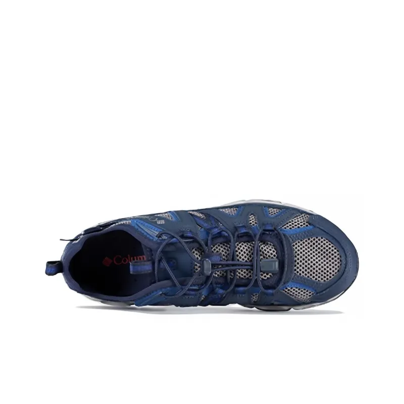 Columbia CREEL Cushioning Anti Slip And Wear Resistant Low Top Outdoor Shoes Men's Blue Gray-3