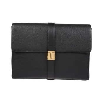 TOM FORD Goatskin Briefcase Clutch Men's Black