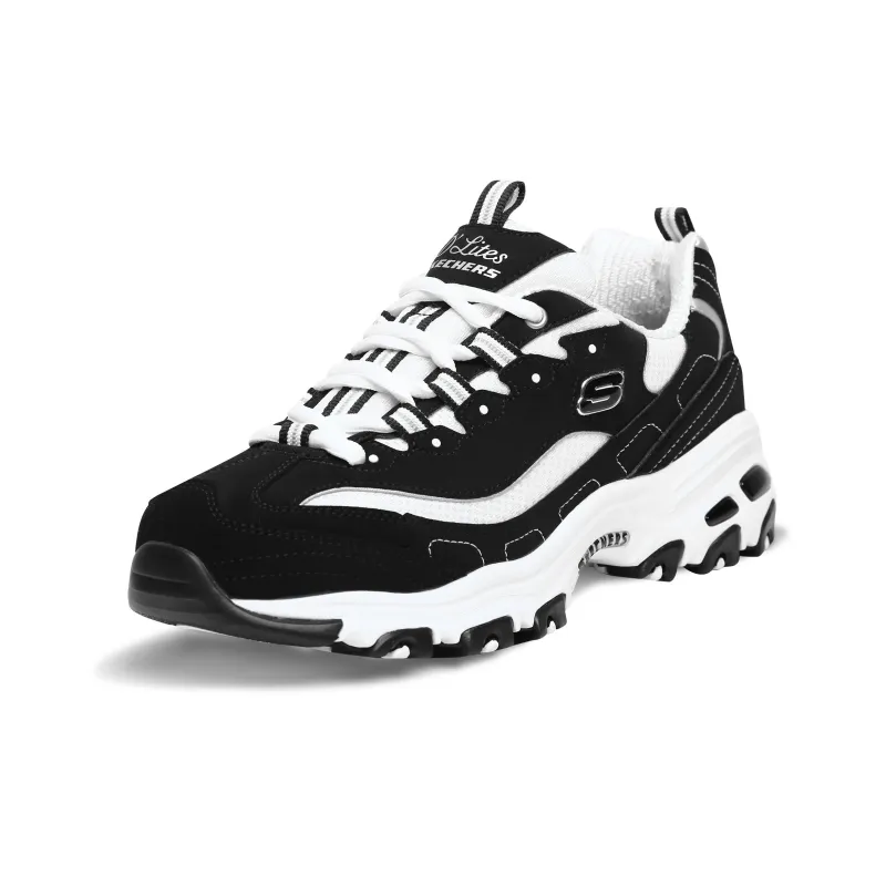 Skechers D'LITES 1.0 D'LITES Low-Top Chunky Sneakers Women's Black-2