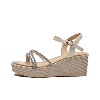 JOSINY One Strap Sandals 6.5cm Women's Ecru