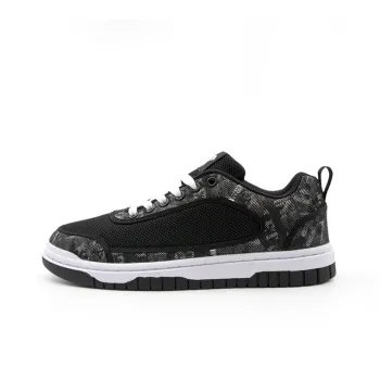 Shionpo Summer Skateboarding Shoes Breathable Low-Top Casual Shoes Unisex Black