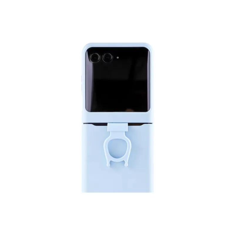 MOTOROLA Silicone Material Integrated Finger Rings Design Phone Cases Compatibility With Motorola Moto Razr 40 Ultra-0