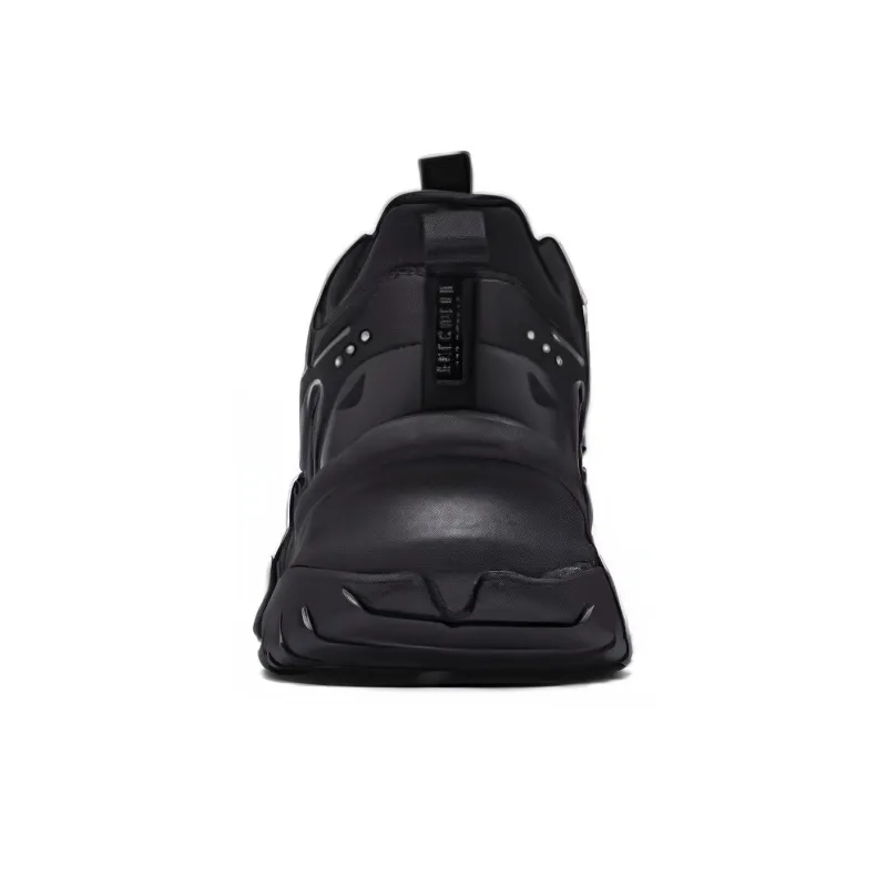 Skechers Cushioning Anti Slip And Wear Resistant Low Top Casual Shoes Men's Black-2