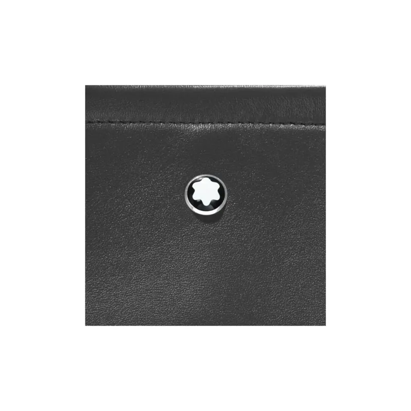 MONTBLANC Calfskin Tote Bag Shopping Bag Shoulder Bag Handbag Medium Size Men's Black-6