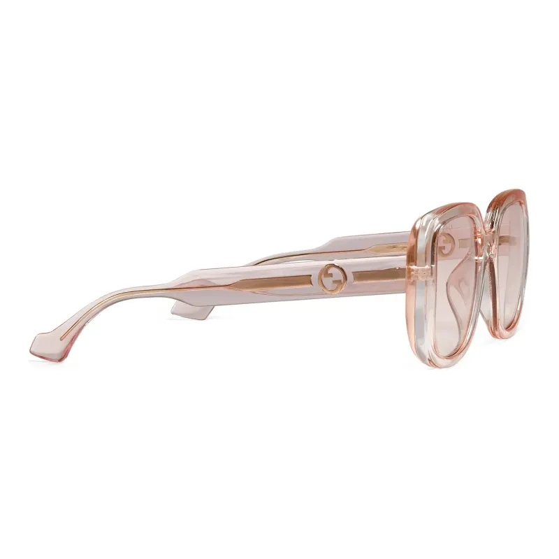 GUCCI Transparent Oversize-frame Sunglasses-1