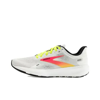 Brooks Launch 9 Anti-Slip Wear-Resistant Low-Top Sprint Running Shoes Men's Gray Pink Green