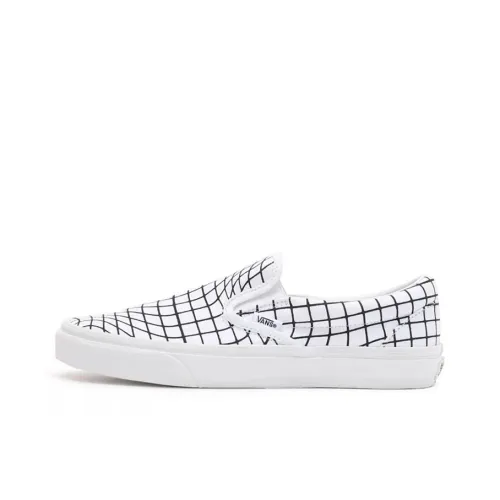 Vans U Paint Classic Slip On Shoes 'White Black'