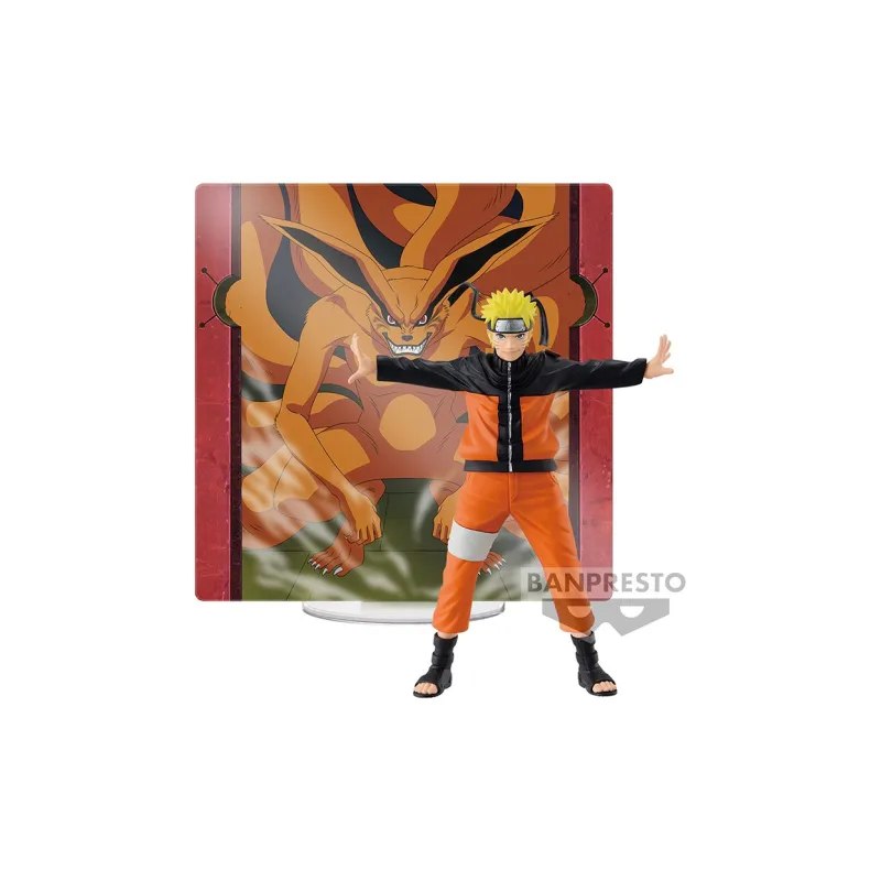 BANPRESTO NARUTO Bandai Eyewear Factory PANEL SPECTACLE Naruto Uzumaki, With Background Board Bonus Gifts-1
