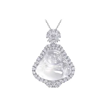 Love Chalcedony Jade Necklaces Unisex