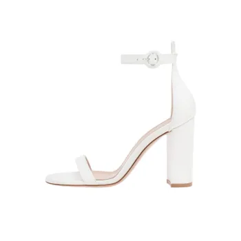 GIANVITO ROSSI One Strap Sandals 9.5cm Women's White