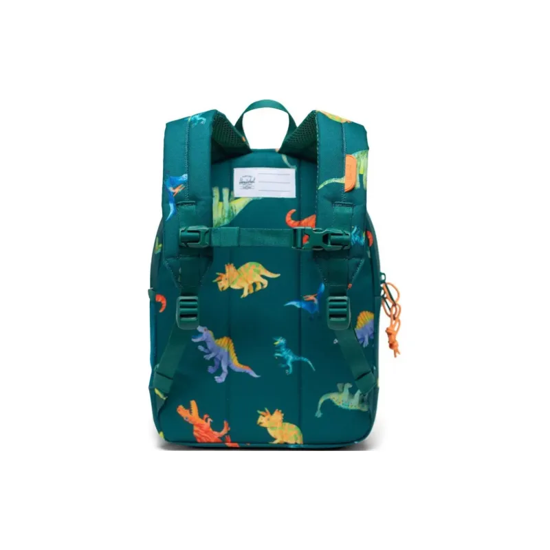 Herschel Natural Fabric Backpack Regular Men's Green Dinosaur-2