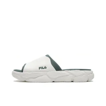 FILA Fern Collection Antibacterial Slide Slippers Men's White