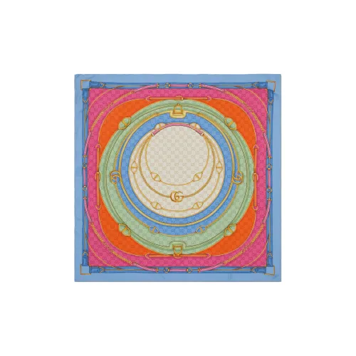 GUCCI Silk Scarves Women's Multicolor