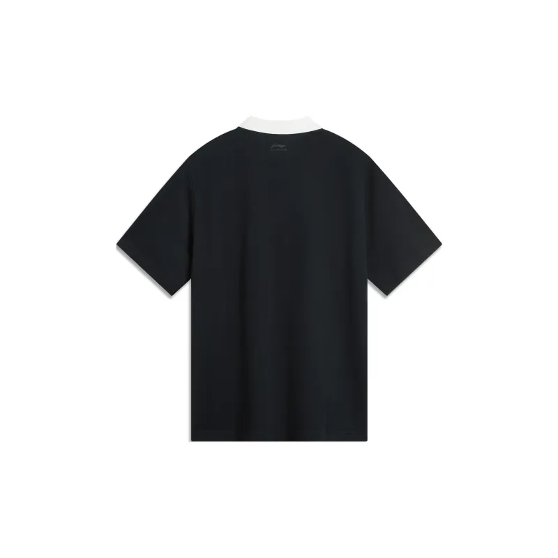 LiNing Sports Life Collection Polo Shirt Men's Black-1