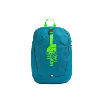 THE NORTH FACE Recycled Polyester Backpack Mini Unisex Moss Blue & Safety Green