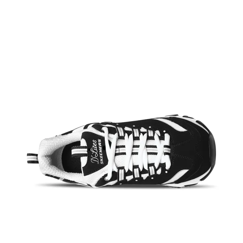 Skechers D'LITES 1.0 D'LITES Low-Top Chunky Sneakers Women's Black-4