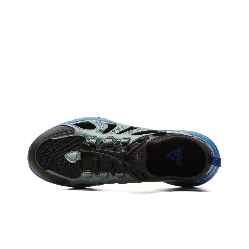 PEAK Cushioning Abrasion Resistant Breathable Slip Resistant Low Top Running Shoes Men's Black Olive Green-3