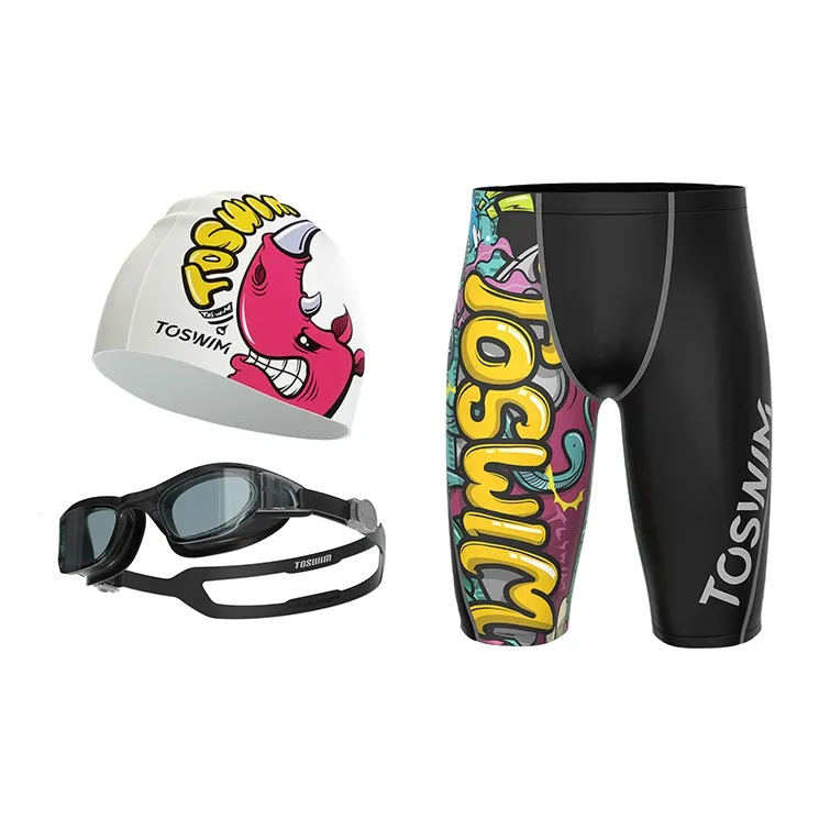 TOSWIM Swimming Sets Elastane Pool Beach Men's-1