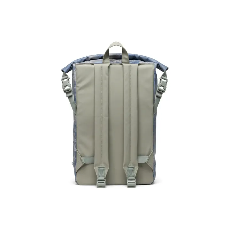 Herschel Recycled Fabric Backpack Unisex Blue With Light Green Accents-2