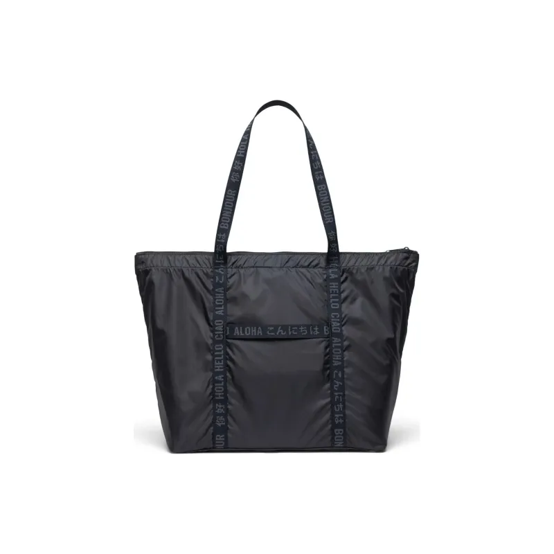 Herschel EcoSystem™ Recycled Tear-Resistant Fabric Tote Bag Shopping Bag Shoulder Bag Handbag Unisex Black-2