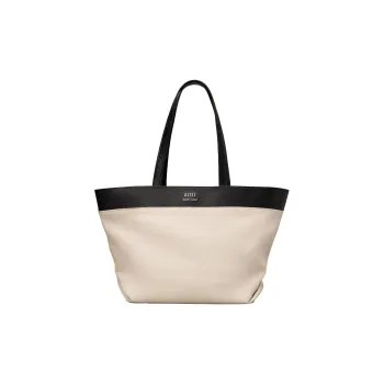 AMIPARIS Logo Plaque Open Top Tote Bag