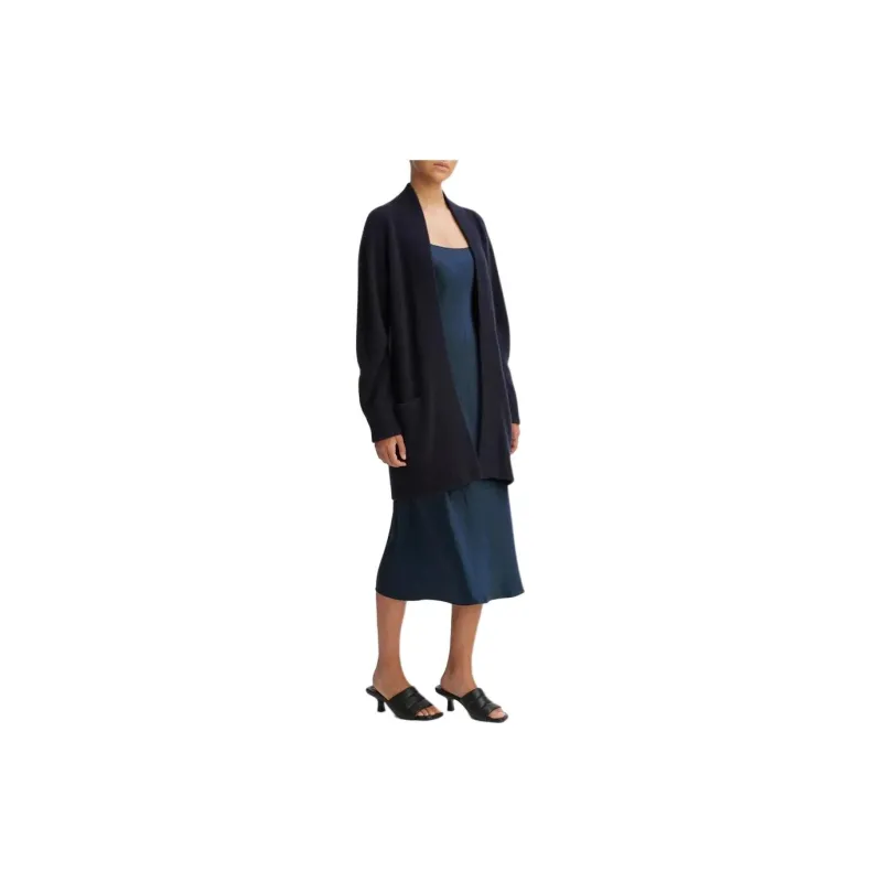 VINCE Trench Coat Women's Marine Blue-2