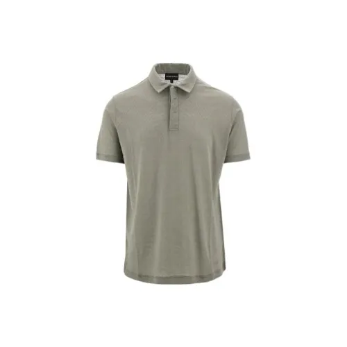 EMPORIO ARMANI Polo Shirts Men Green Gray