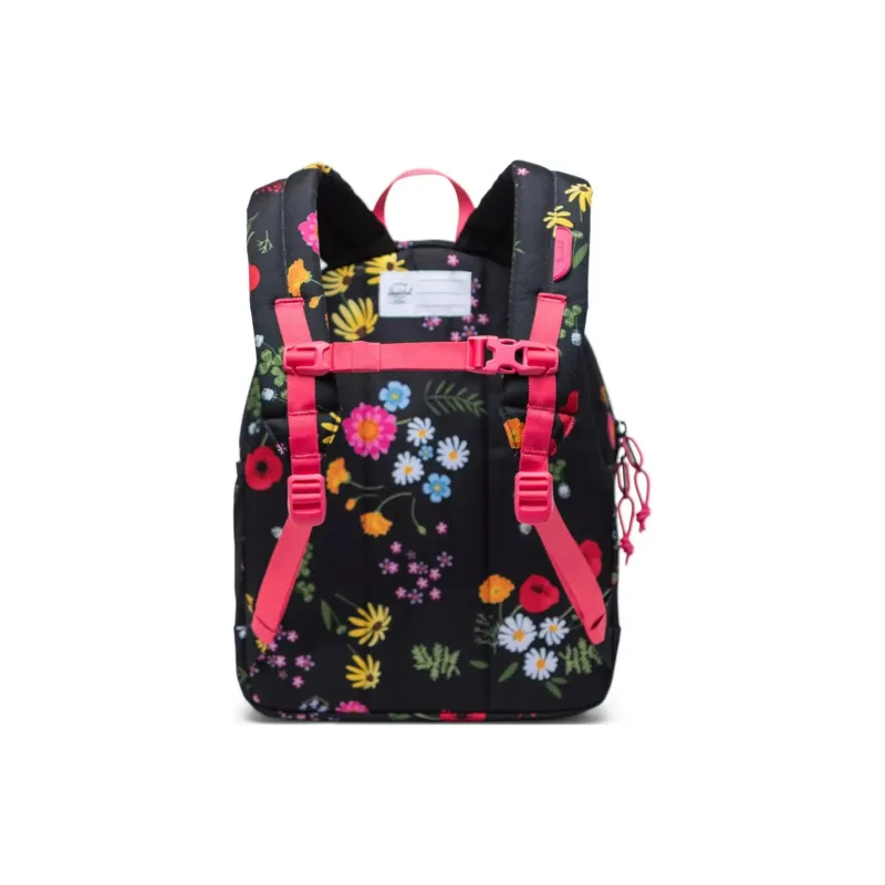 Herschel Recycled Fabric Backpack Unisex Floral Field Black-2