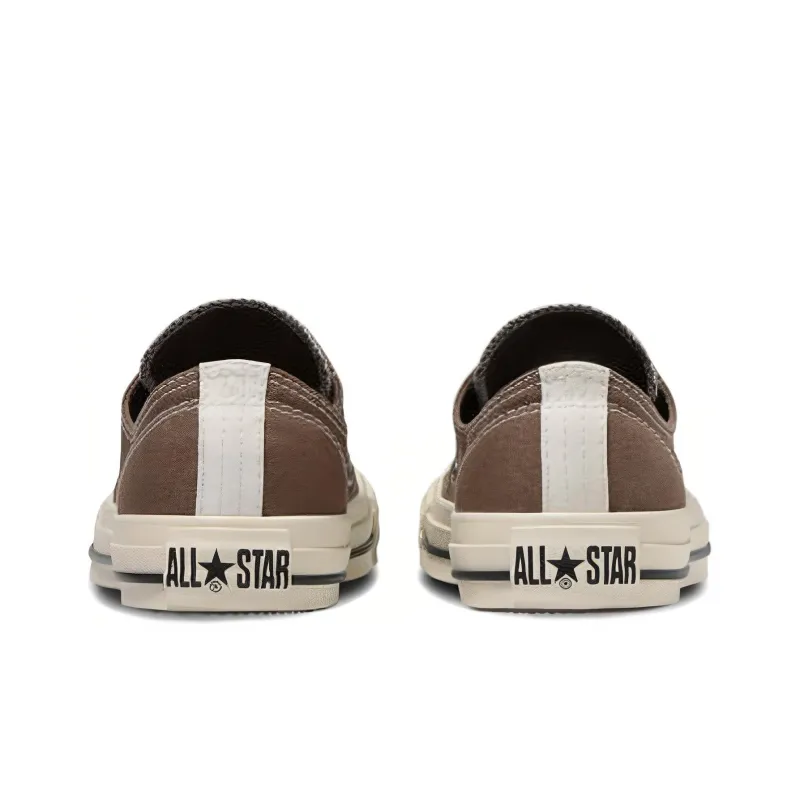 Converse All Star WORKSTITCHING OX Abrasion Resistant Breathable Low Top Canvas Shoes Unisex Umber-4