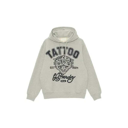 Ed Hardy Sweatshirts Men Light Smoke Gray