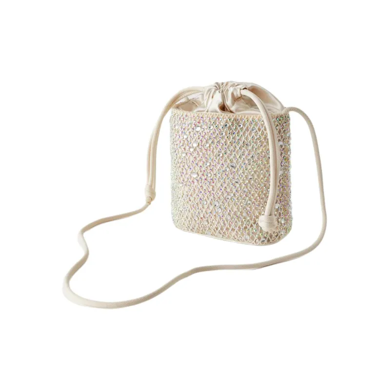 ZARA Polyester Bucket Bags Shoulder Bag Crossbody Bag Regular Women's Natural White-2