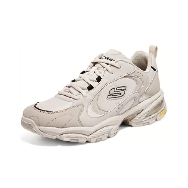 Skechers D'lites Shoes 'Beige White'-2