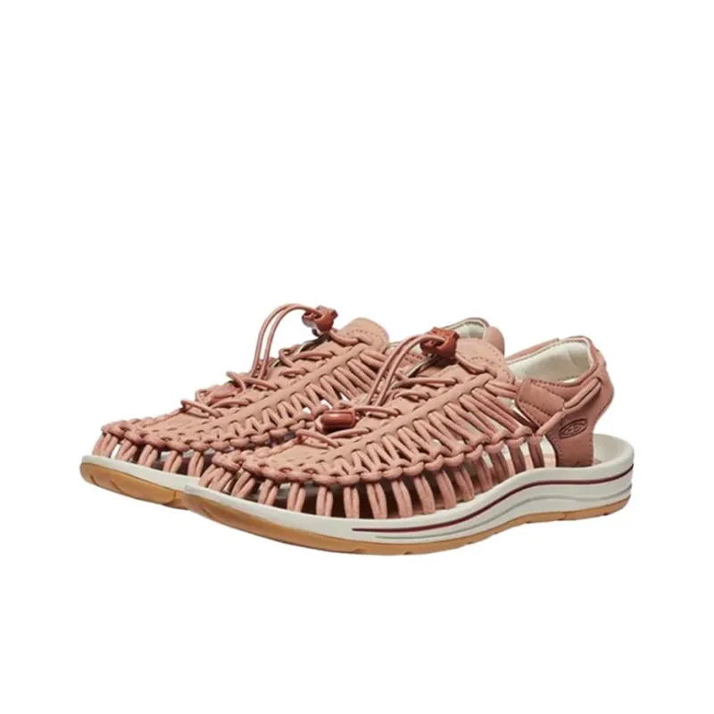 KEEN Uneek Breathable River Trekking Shoes Women's Pink White-2