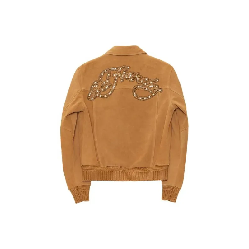 Ed Hardy Jackets Coats Women's Camel-1