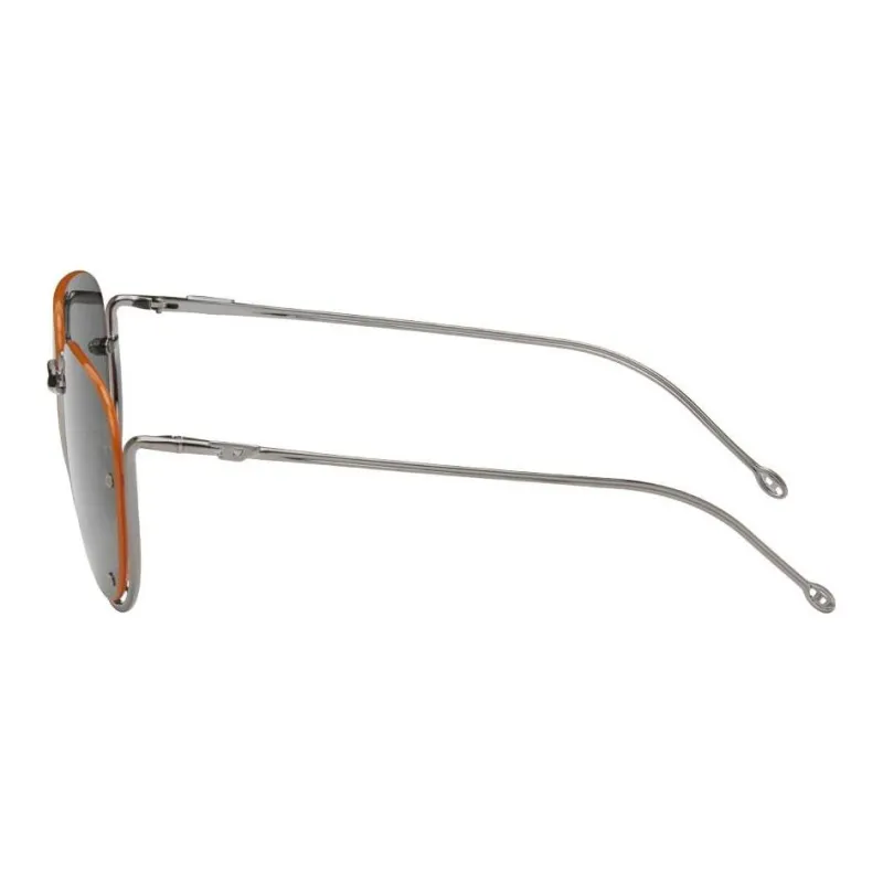 DIESEL Irregular Shape Sunglasses Unisex Gunmetal Gray-1