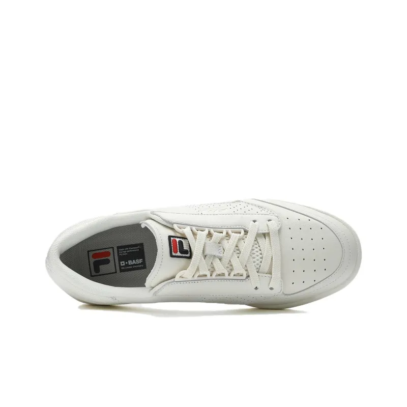 FILA FX 2 Anti Slip Wear Resistant Low Top Skateboard Shoes Men's Milk White-2
