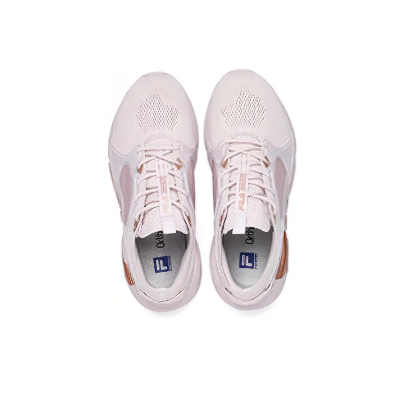 FILA Athletics Cushioning Anti-Slip And Wear-Resistant Low-Top Training Shoes Women's Pink-2