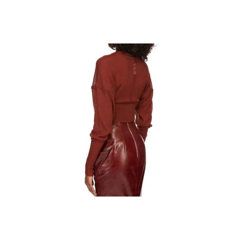 RICK OWENS V Neck Knit Top-1