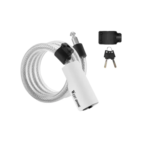 WEST BIKING Bicycle Cable Lock For Mountain And Road Bikes Anti Theft Bold Portable Key Lock Cycling Gear Cable Lock