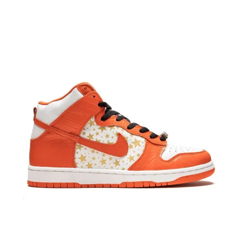Nike Dunk High Pro Sb Supreme Orange Stars-1