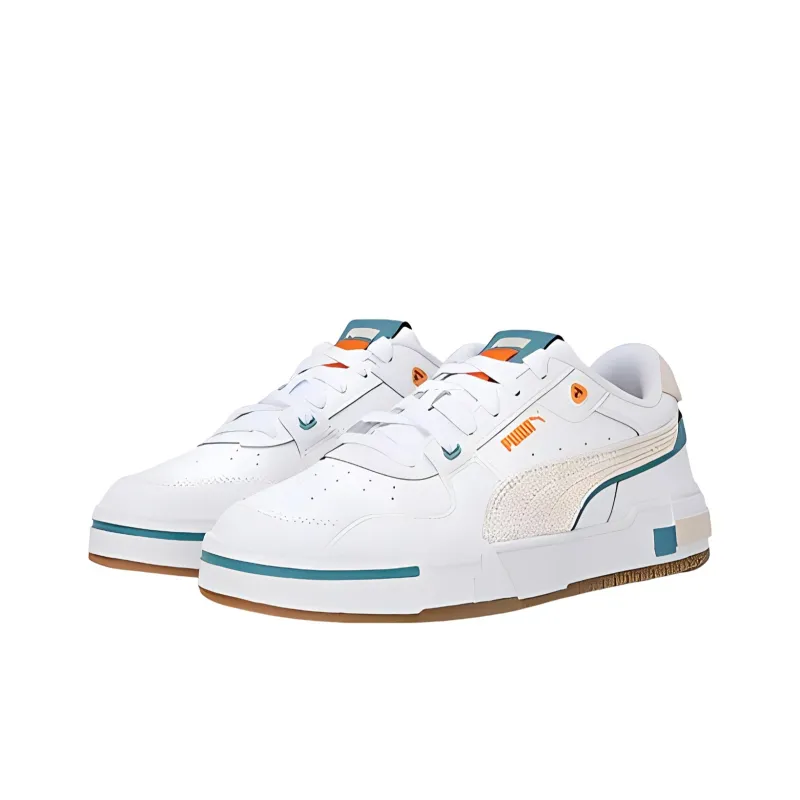 PUMA Skate Shoes 'White Brown Green'-2