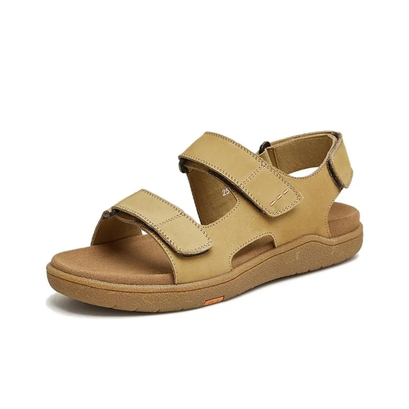 BATA Beach Sandals Men Black, Brown-6