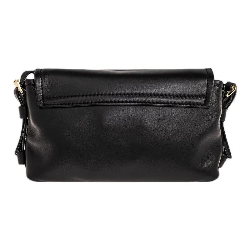 MOSCHINO Leather Crossbody Bag Shoulder Bag Women's Black-4