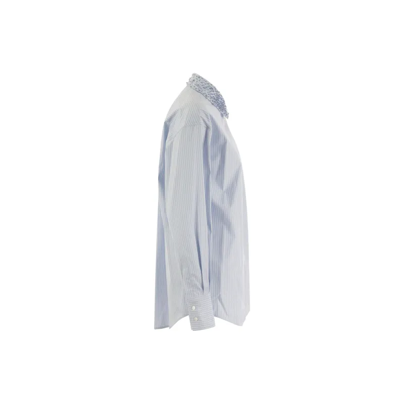 Fabiana Filippi Embellished Pinstriped Shirt-2