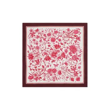 GUCCI Floral print Silk Scarf