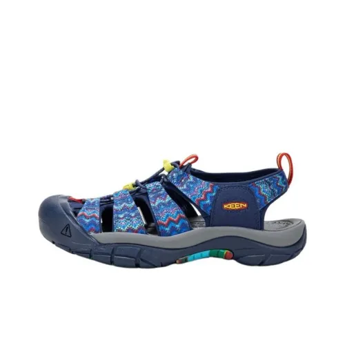 Keen Newport Retro River Trekking Shoes Men Blue/Multicolor Combo