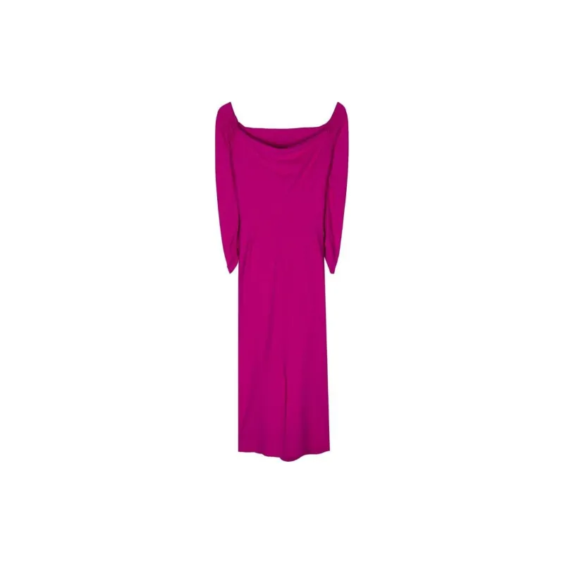 CHIARA BONI La Petite Robe Off shoulders Pencil Midi Dress-1