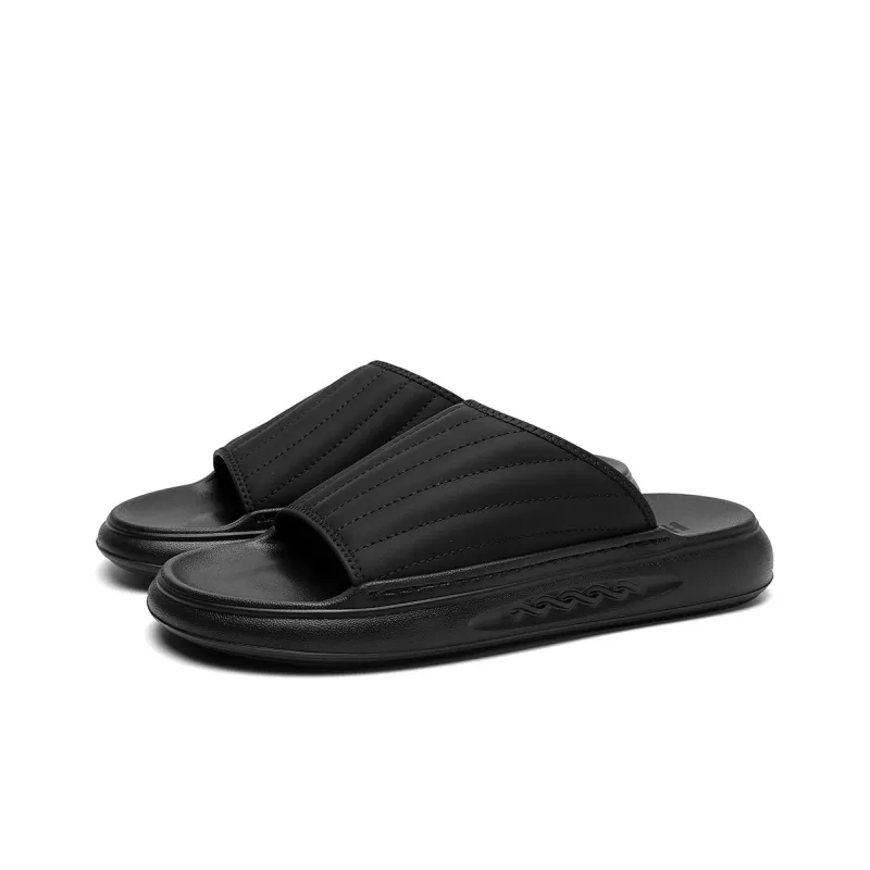 HLA Slide Slippers Men Black-1