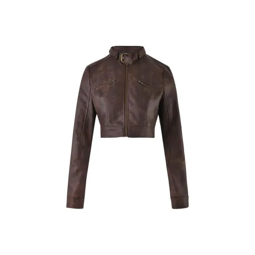 I.AM.GIA Leather Jackets Women's Chocolate